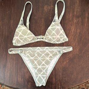 Rvca Seafoam Printed Bikini
